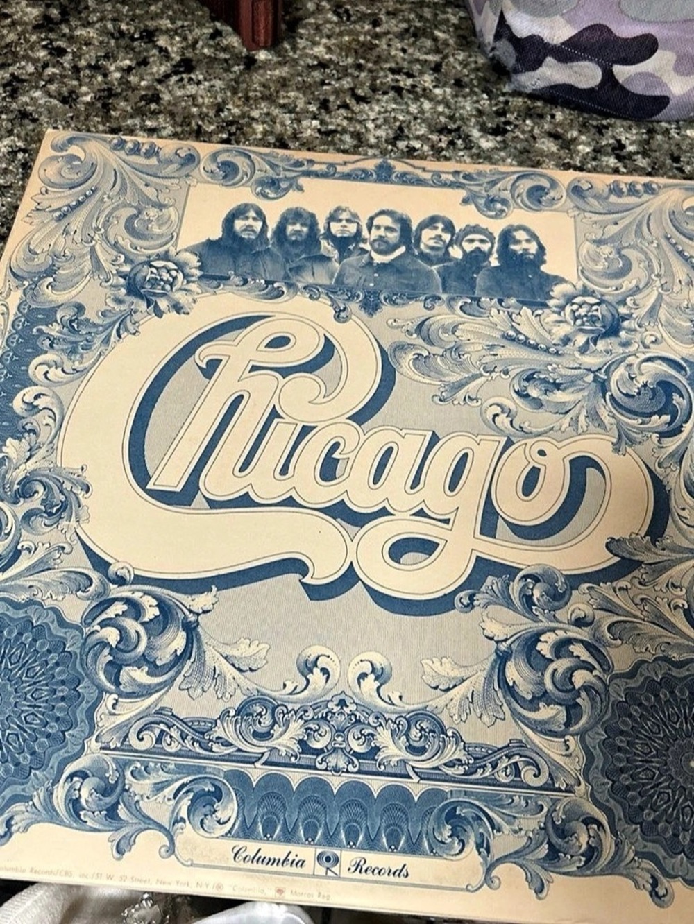 Columbia Chicago Vinyl Record Album Blue & Black 1973